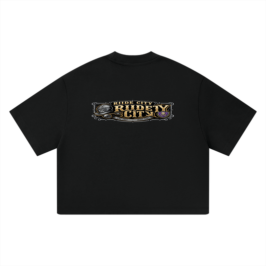 Gods and rides Unisex Heavyweight Boxy T-Shirt