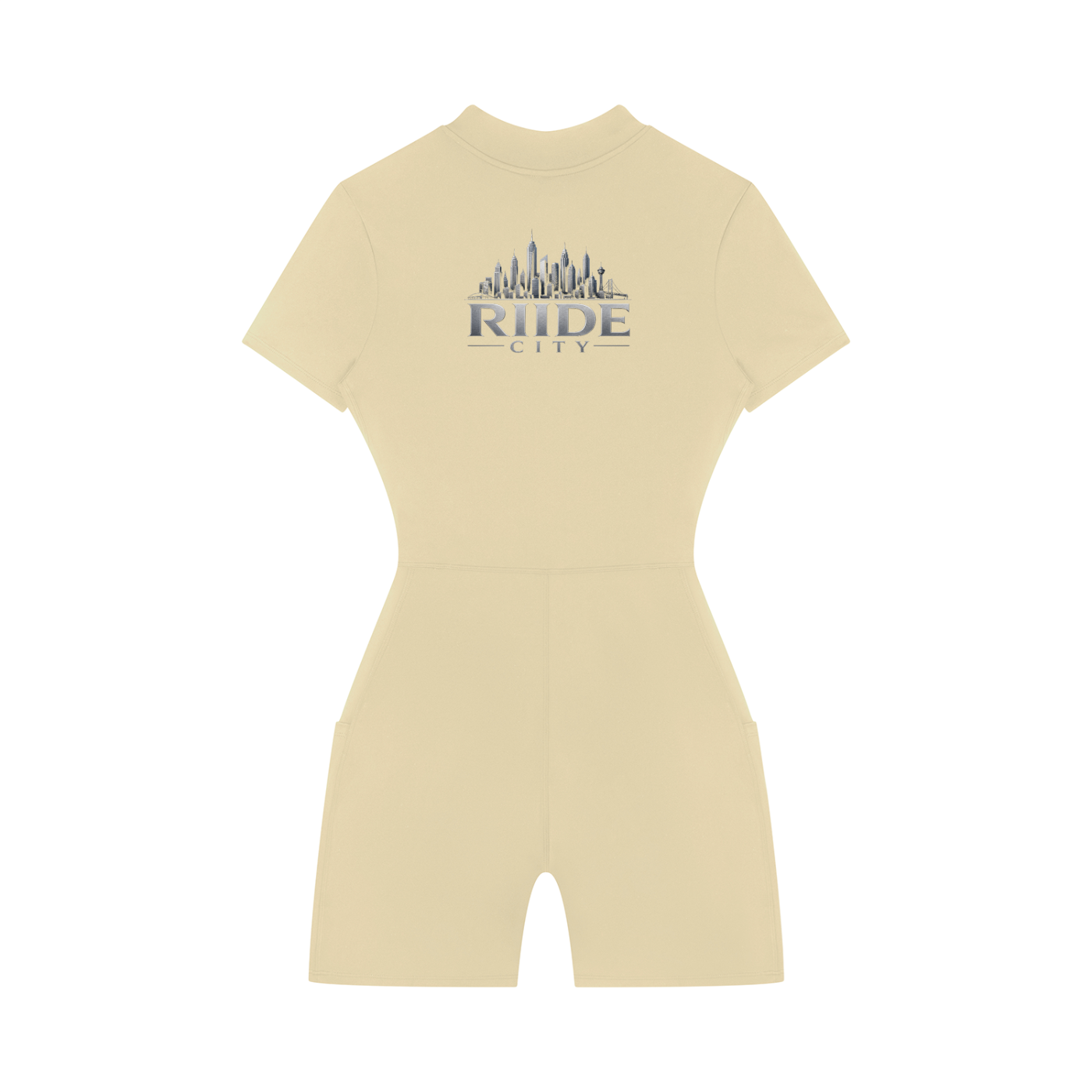 Women's Quarter-Zip Short Sleeve Romper