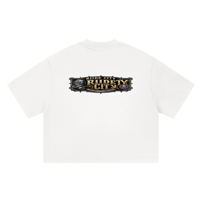 Gods and rides Unisex Heavyweight Boxy T-Shirt