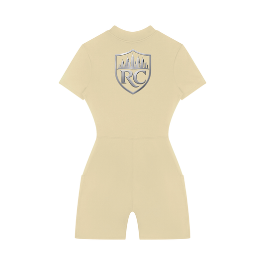 RC Women's Quarter-Zip Short Sleeve Romper