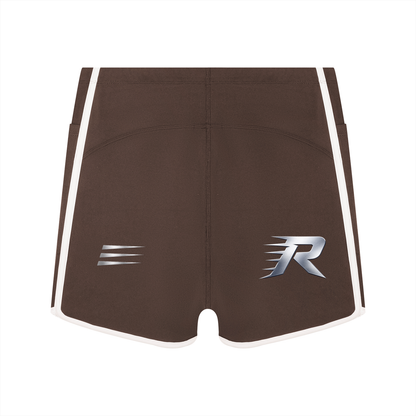 Women's High Rise Color Block Yoga Shorts