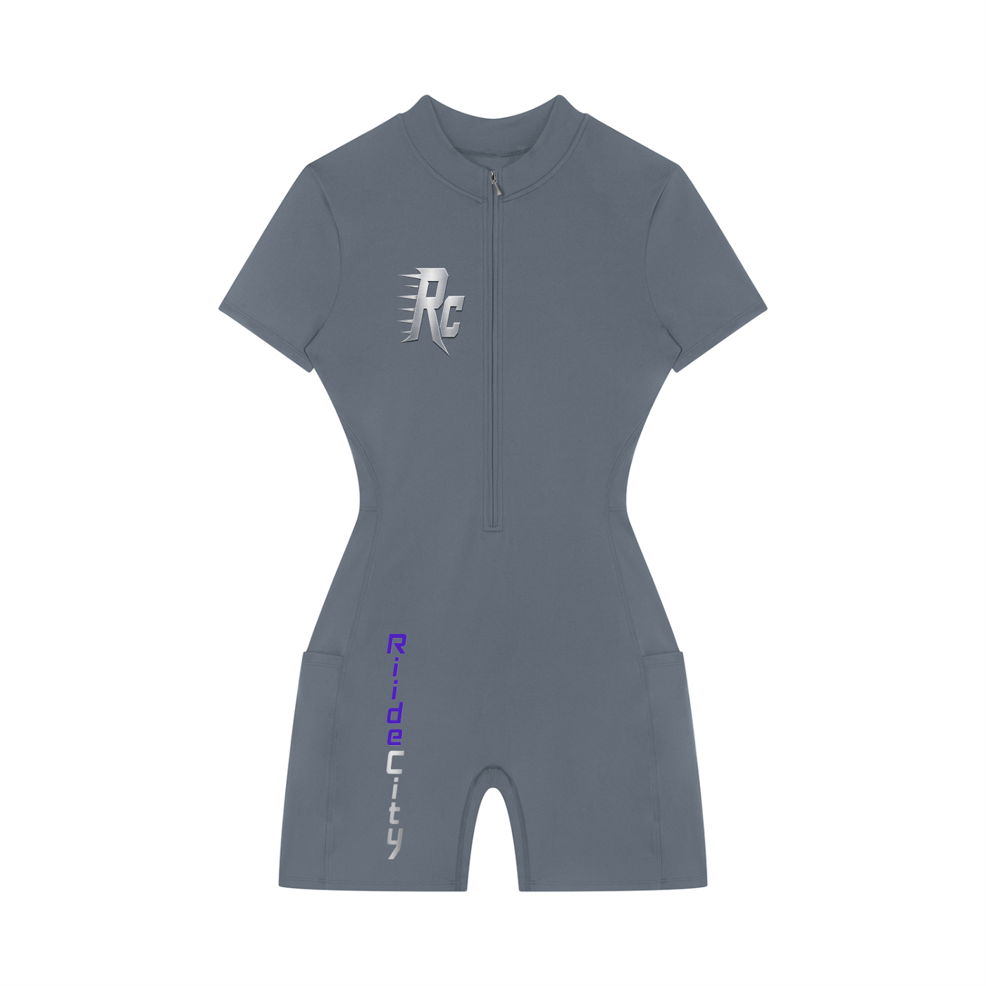 RC Women's Quarter-Zip Short Sleeve Romper