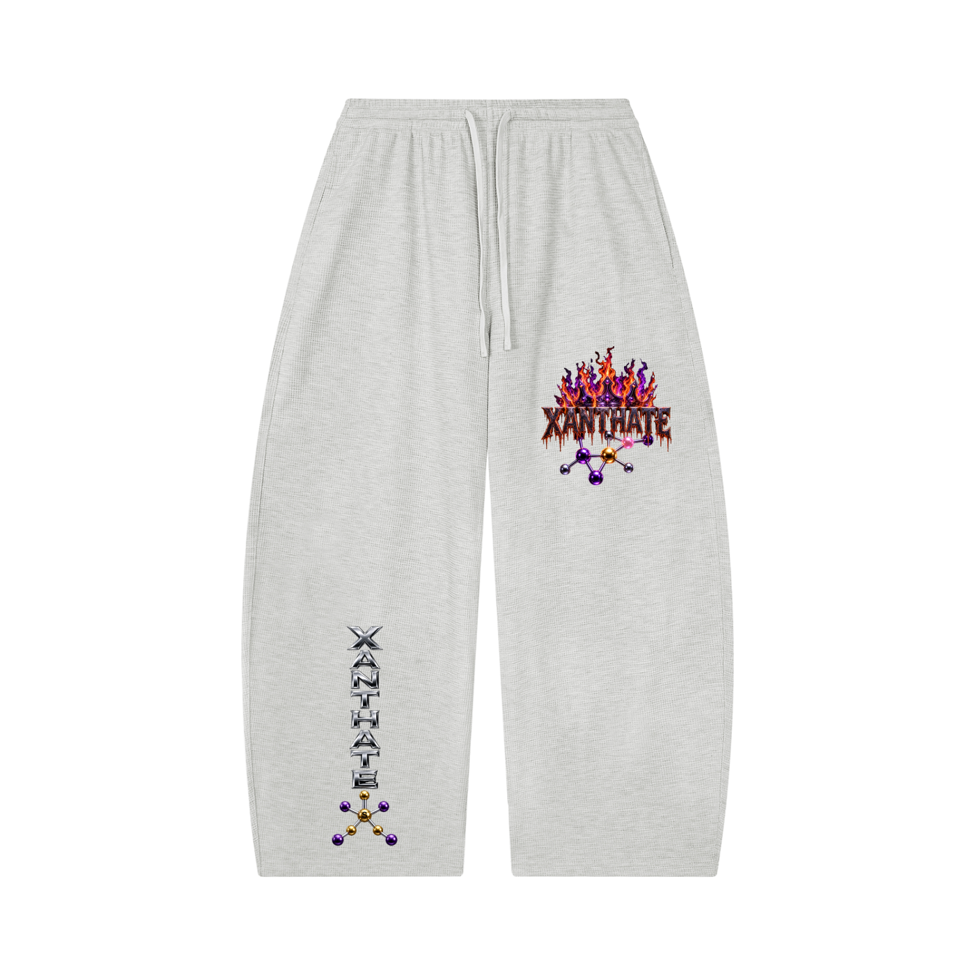 Xanthate Waffle Barrel Leg Pants