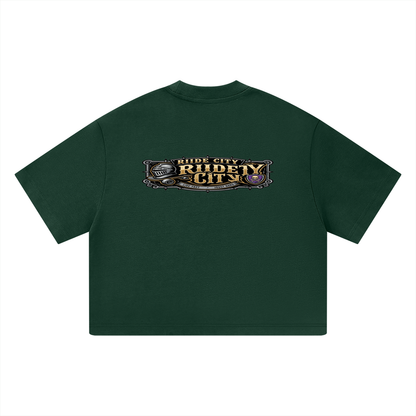 Gods and rides Unisex Heavyweight Boxy T-Shirt