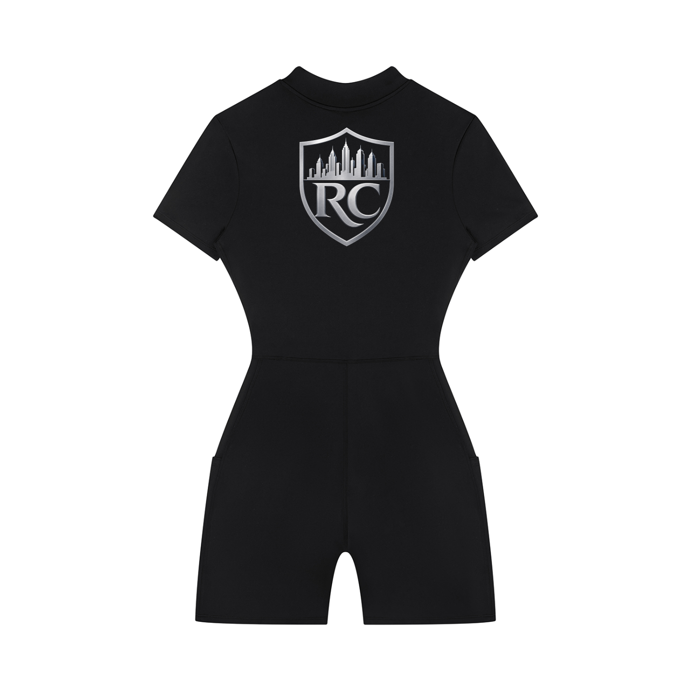 RC Women's Quarter-Zip Short Sleeve Romper
