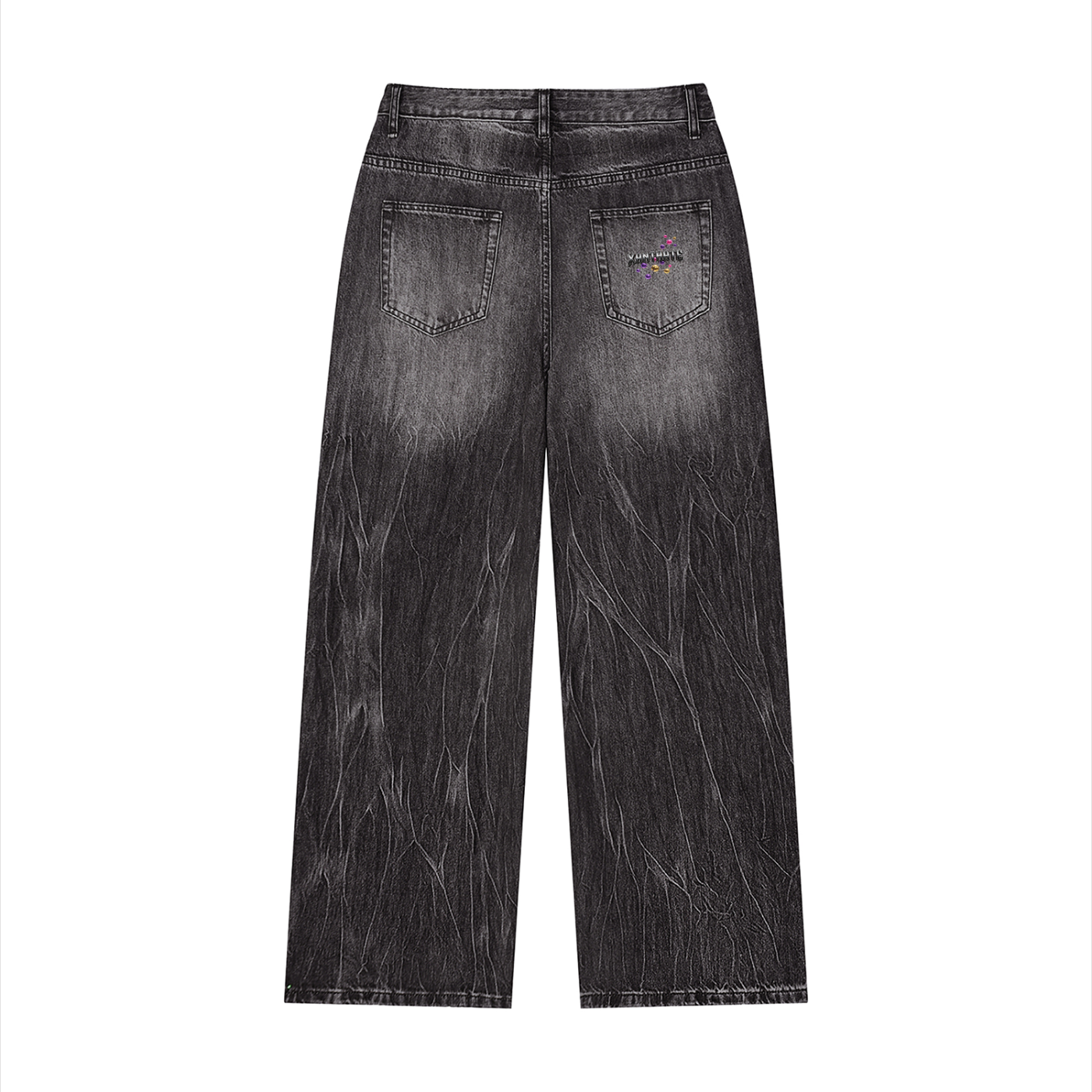 XANTHATE ’s Vintage Wash Wide Leg Jeans