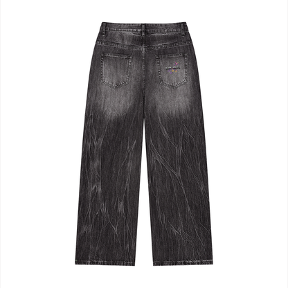 XANTHATE ’s Vintage Wash Wide Leg Jeans