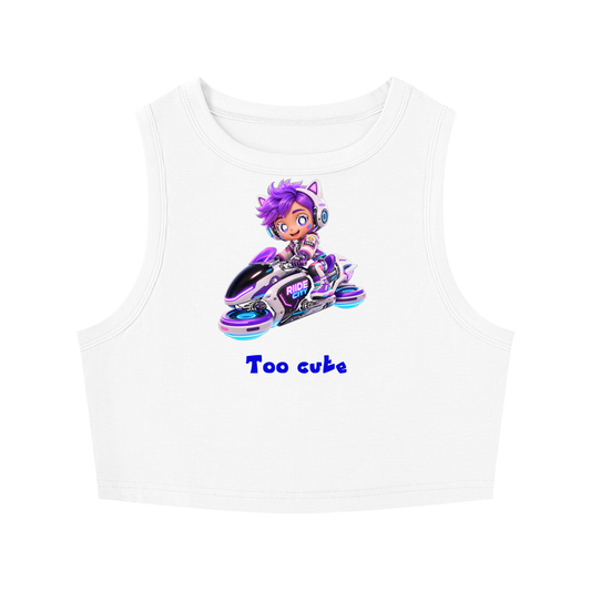 Women's Tight Crewneck Crop Tank Top