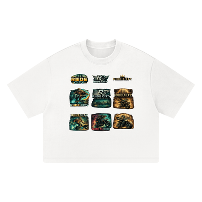 Gods and rides Unisex Heavyweight Boxy T-Shirt