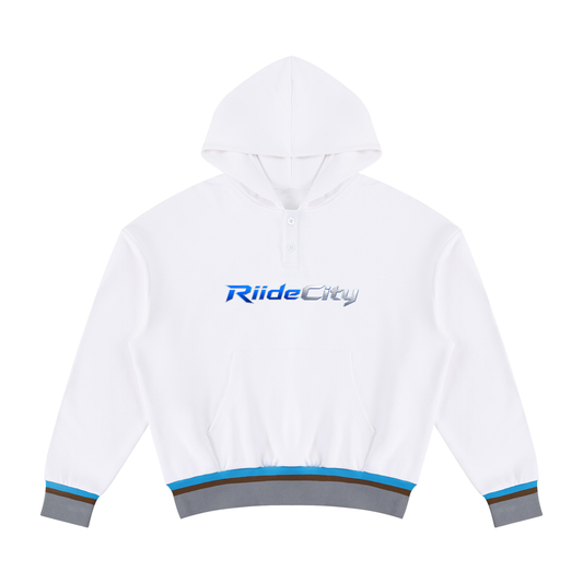 God of sea , Unisex Oversized Color Block Boxy Hoodie for biker and surfers, dads
