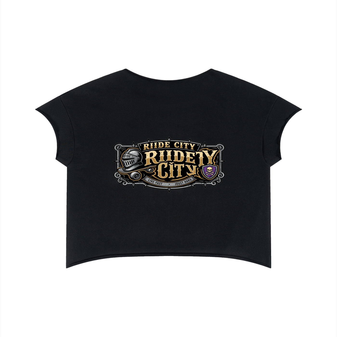 Ride or die, lift fast Premium graphic Unisex Heavyweight Boxy Raw Edge T-Shirt