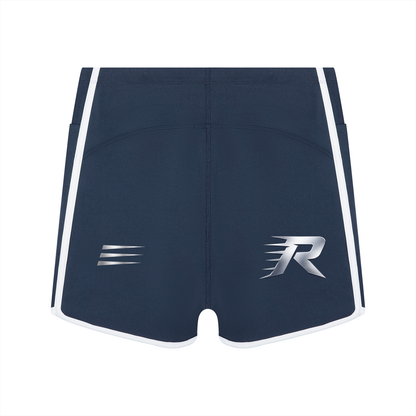 Women's High Rise Color Block Yoga Shorts