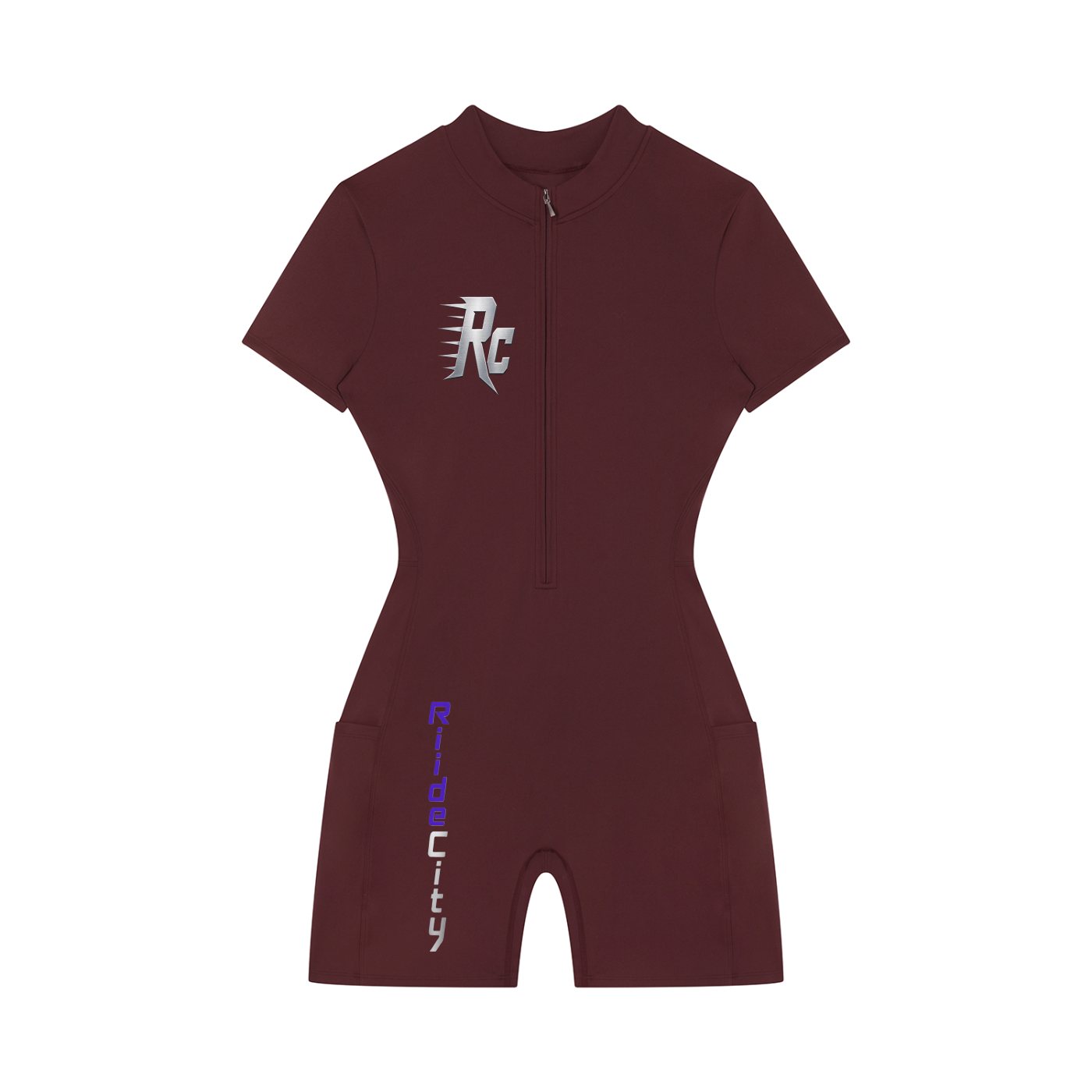RC Women's Quarter-Zip Short Sleeve Romper