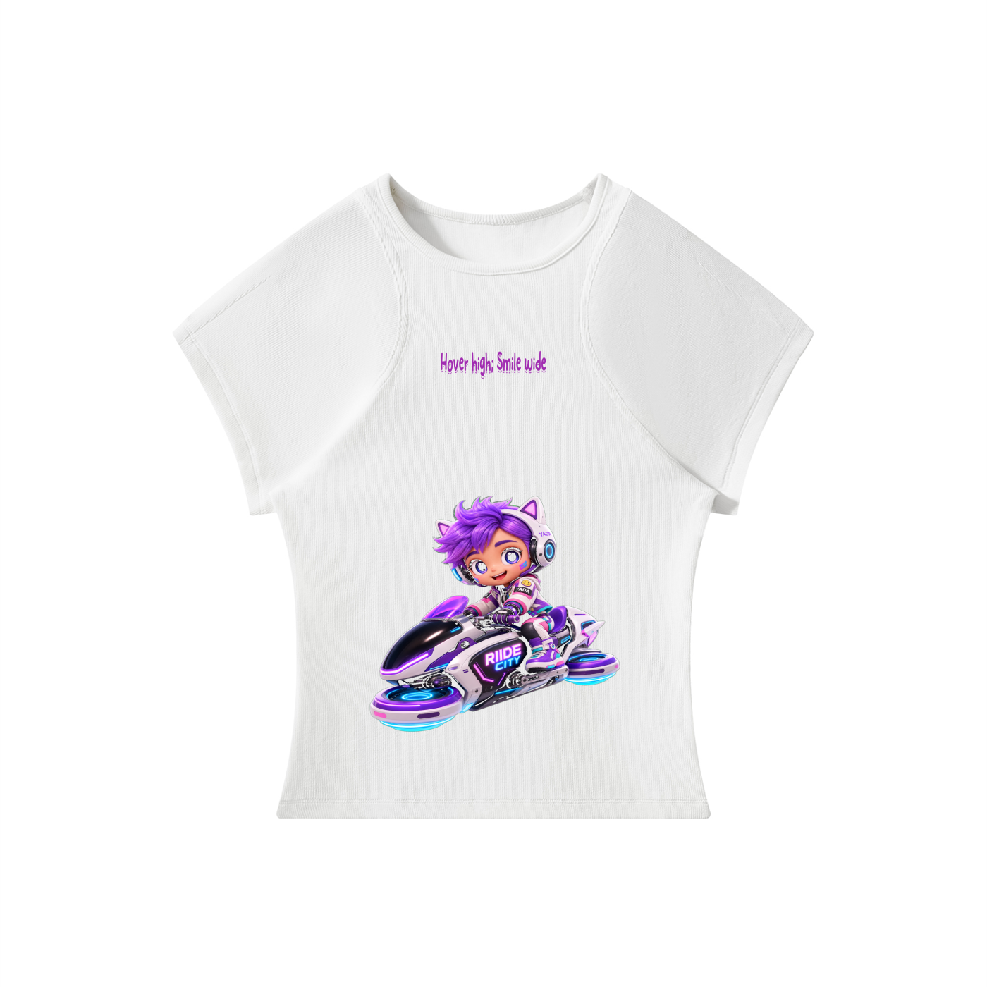 Cute yada on hover bike Women’s Slim Fit Paneling T-Shirt