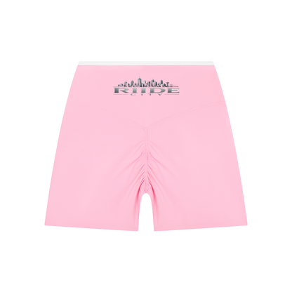 Women’s High Rise Color Block Yoga Shorts