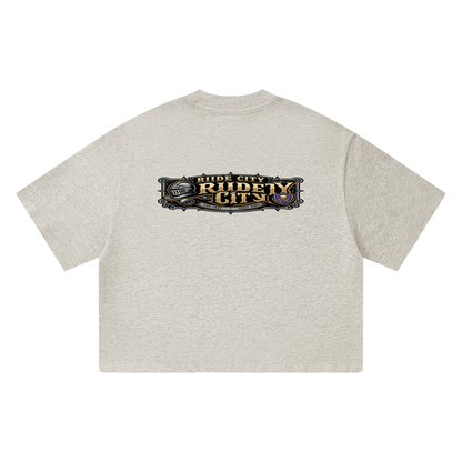 Gods and rides Unisex Heavyweight Boxy T-Shirt