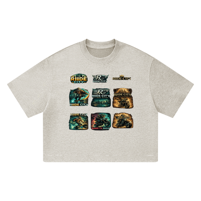 Gods and rides Unisex Heavyweight Boxy T-Shirt