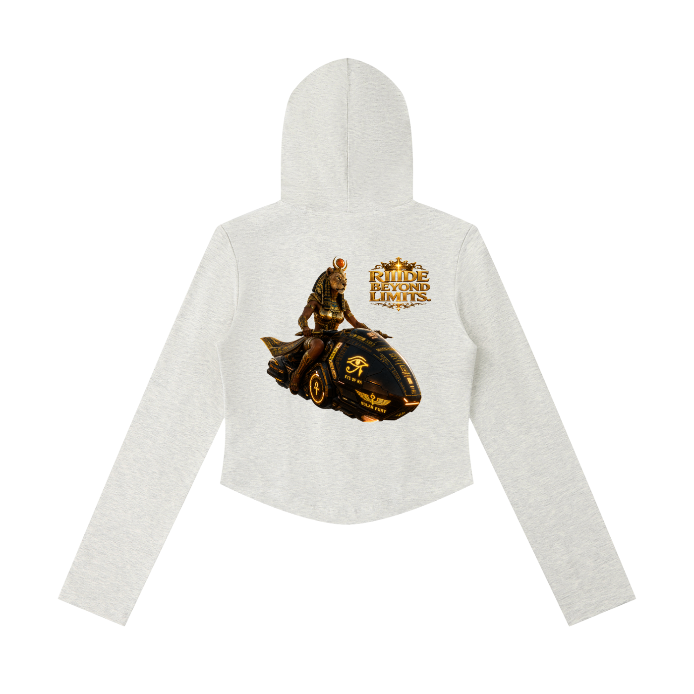 Women's Slim Cropped Full Zip Hoodie